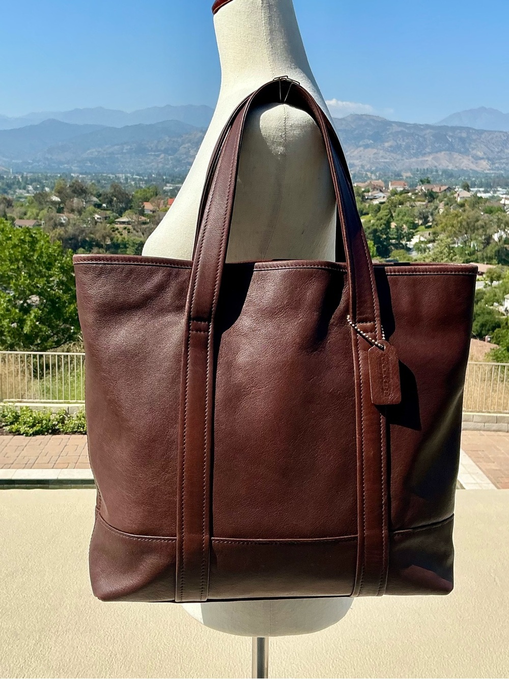 Vintage Coach Book Tote 9401 in Mahogany
